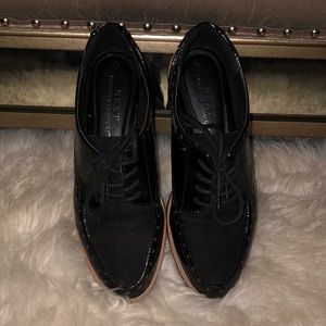 Gently used black loafers